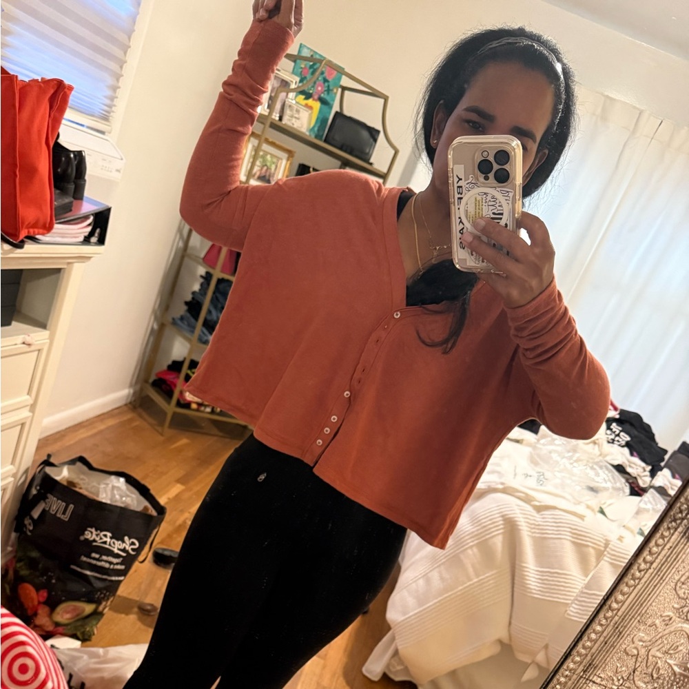Urban Outfitters Rust Cardigan